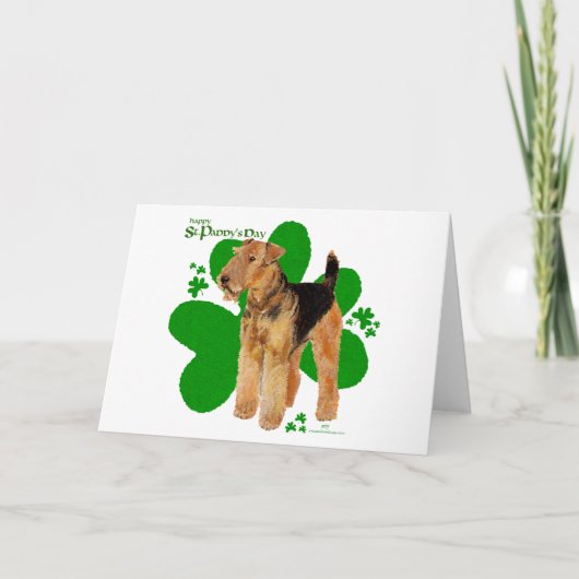 Airedale Terrier St Paddy Kaart (Voorkant)