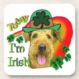 Airedale Terrier St. Patrick's Day Bier Onderzetter