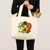 Airedale Terrier St. Patrick's Day Grote Tote Bag (Voorkant (product))