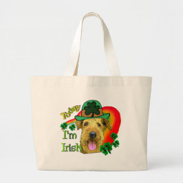 Airedale Terrier St. Patrick's Day Grote Tote Bag