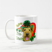 Airedale Terrier St. Patrick's Day Koffiemok (Links)