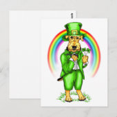 Airedale Terrier St. Patrick's Day Leprechaun Briefkaart (Voorkant / Achterkant)