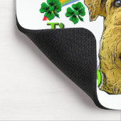 Airedale Terrier St. Patrick's Day Muismat (Hoek)