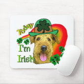 Airedale Terrier St. Patrick's Day Muismat (Met muis)