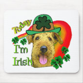 Airedale Terrier St. Patrick's Day Muismat (Voorkant)