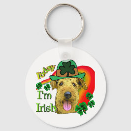 Airedale Terrier St. Patrick's Day Sleutelhanger