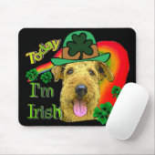 Airedale Terrier St Patricks Muismat (Met muis)