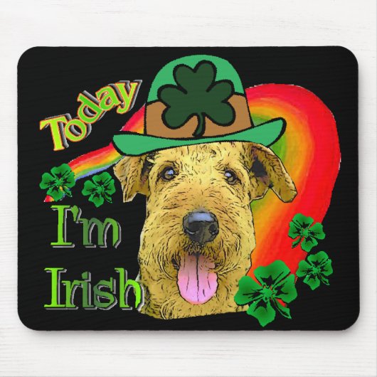 Airedale Terrier St Patricks Muismat (Voorkant)