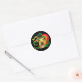 Airedale Terrier St Patricks Ronde Sticker (Envelop)