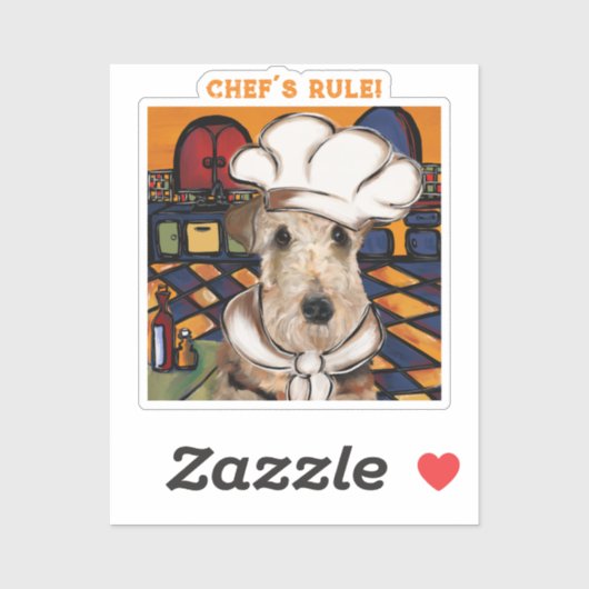 AIREDALE TERRIER STICKER (Vel)