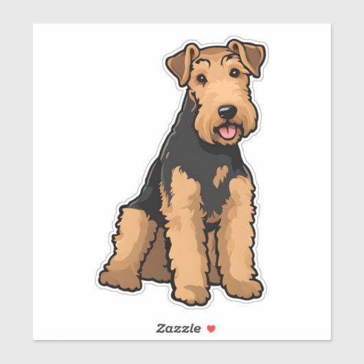 Airedale Terrier Sticker (Vel)