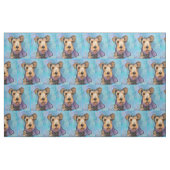 Airedale Terrier  Stof (Fat Quarter)