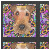AIREDALE TERRIER STOF (Close Up)