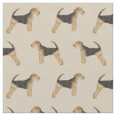 Airedale Terrier-stof Stof (Close Up)