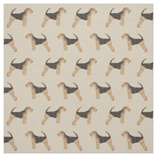 Airedale Terrier-stof Stof (Swatch)
