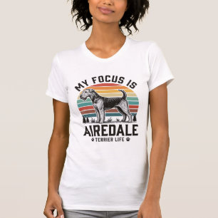 Airedale Terrier T-shirt Vintage Hondenliefhebber