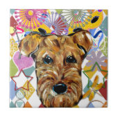 AIREDALE TERRIER TEGELTJE (Voorkant)