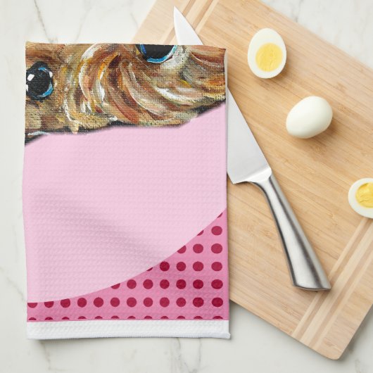 AIREDALE TERRIER THEEDOEK (Quarter Fold)