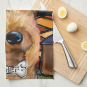 Airedale Terrier Theedoek (Quarter Fold)