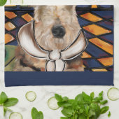 AIREDALE TERRIER THEEDOEK (Gevouwen)