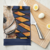 AIREDALE TERRIER THEEDOEK (Quarter Fold)