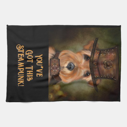 AIREDALE TERRIER THEEDOEK (Horizontaal)