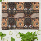 Airedale Terrier  Theedoek (Gevouwen)