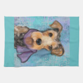 Airedale Terrier Theedoek (Horizontaal)