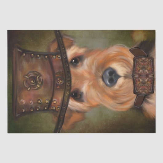 AIREDALE TERRIËR TISSUEPAPIER (Voorkant)