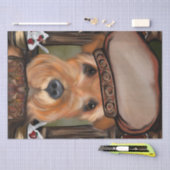 AIREDALE TERRIER TISSUEPAPIER (Craft)