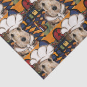 Airedale Terrier Tissuepapier (Detail)