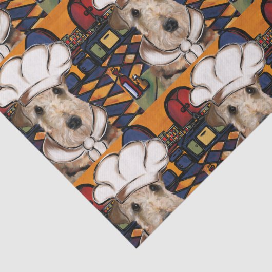 Airedale Terrier Tissuepapier (Detail)