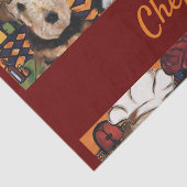 Airedale Terrier Tissuepapier (Detail)