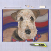 AIREDALE TERRIER TISSUEPAPIER (Craft)