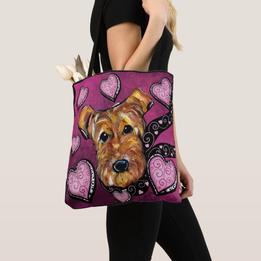 AIREDALE TERRIER TOTE BAG (Dichtbij)