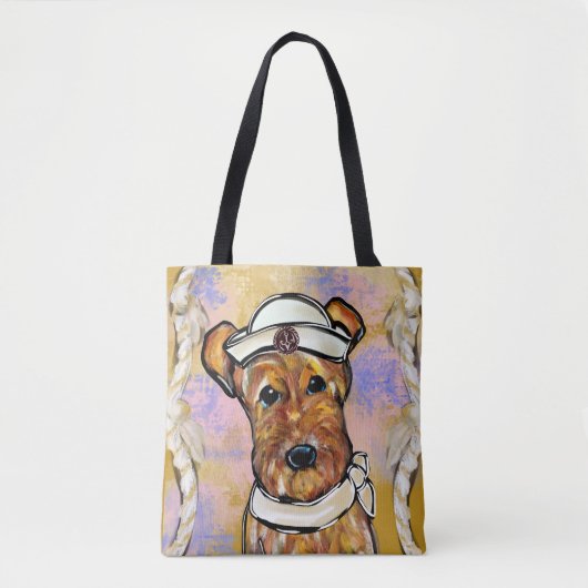 AIREDALE TERRIER TOTE BAG (Voorkant)
