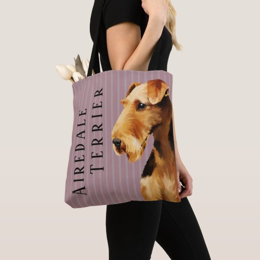 Airedale Terrier Tote Bag (Dichtbij)