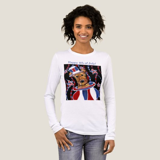AIREDALE TERRIER Tri-Blend SHIRT (Voorkant)