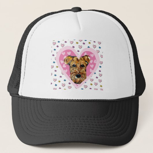 AIREDALE TERRIËR TRUCKER PET (Voorkant)