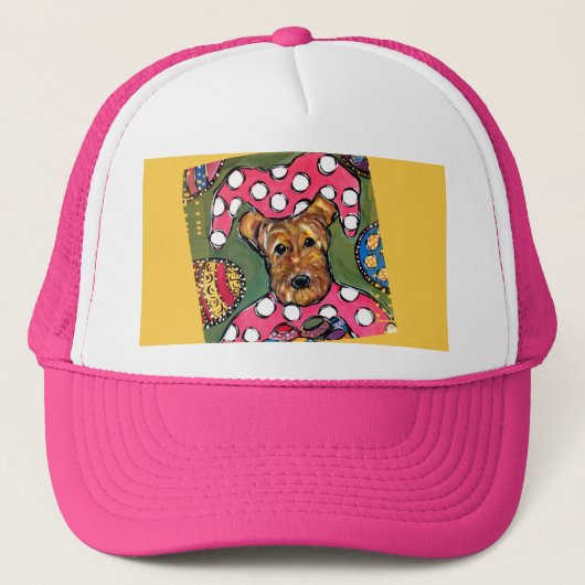AIREDALE TERRIER TRUCKER PET (Voorkant)