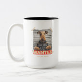 Airedale Terrier  Tweekleurige Koffiemok (Links)