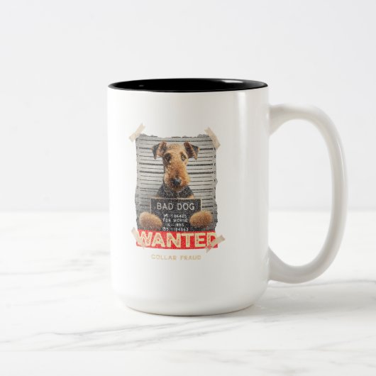 Airedale Terrier  Tweekleurige Koffiemok (Rechts)