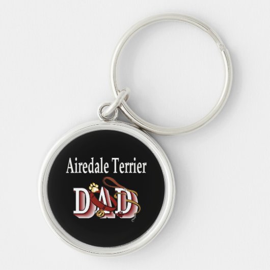 Airedale Terrier Vader Sleutelhanger (Voorkant)