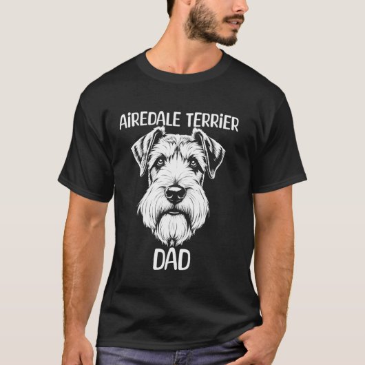 Airedale Terrier vader T-shirt (Voorkant)