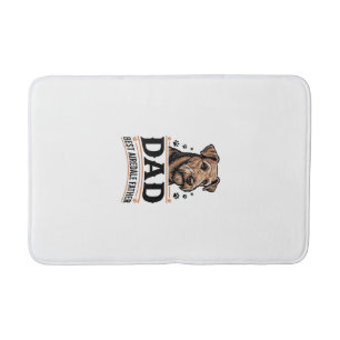 Airedale Terrier Vader Vintage Hond Vader T-shirt_ Badmat