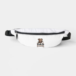 Airedale Terrier Vader Vintage Hond Vader T-shirt_ Heuptasje