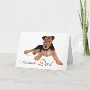 Airedale Terrier Vaderdag Kaart