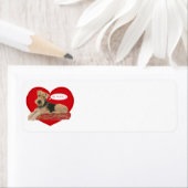 Airedale Terrier Valentijn Etiket (Insitu)