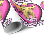 Airedale Terrier Valentijnsdag Cadeaupapier (Rol Hoek)