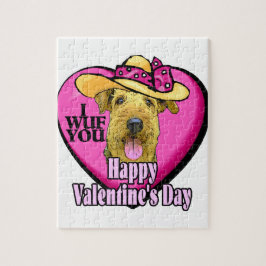 Airedale Terrier Valentijnsdag Legpuzzel